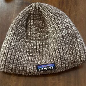 Patagonia Taupe Knit Beanie
